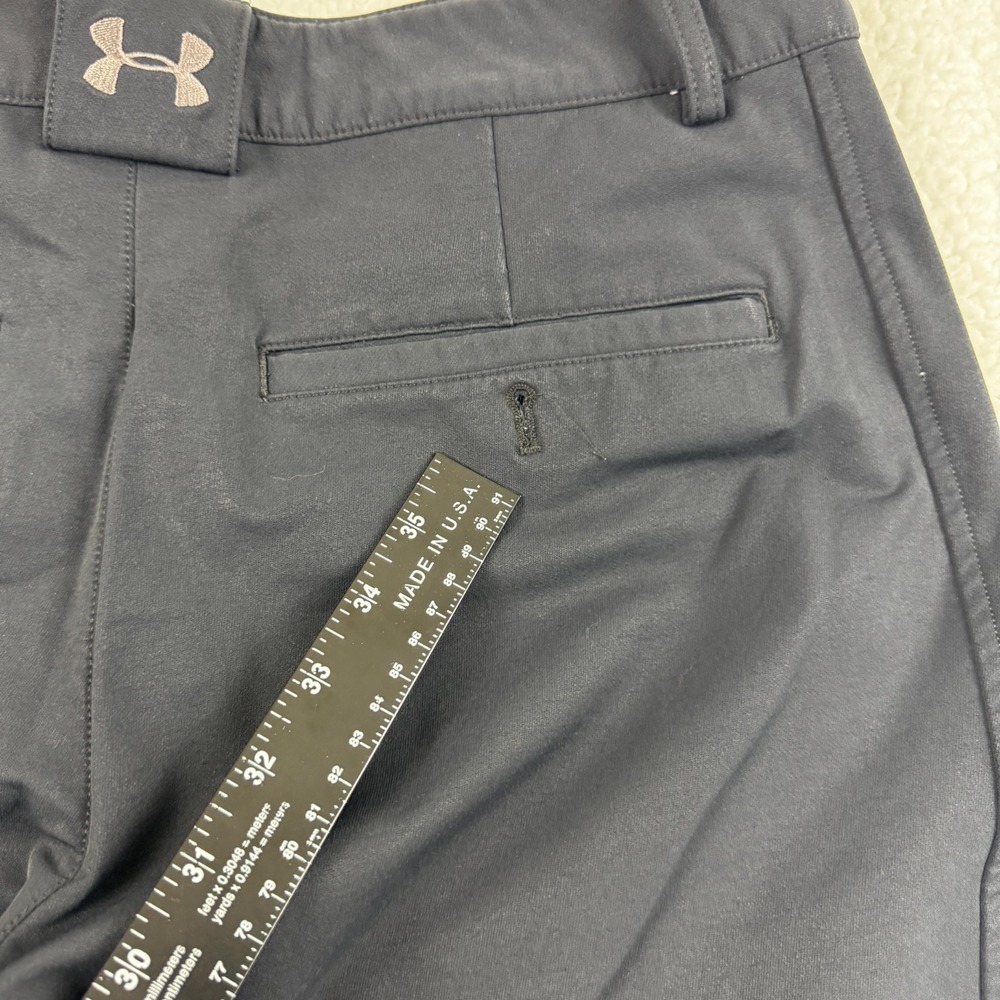 Under Armour Pants Mens 32x32 Black Nylon Stretch Straight Leg Golf Cold Weather - Picture 13 of 14